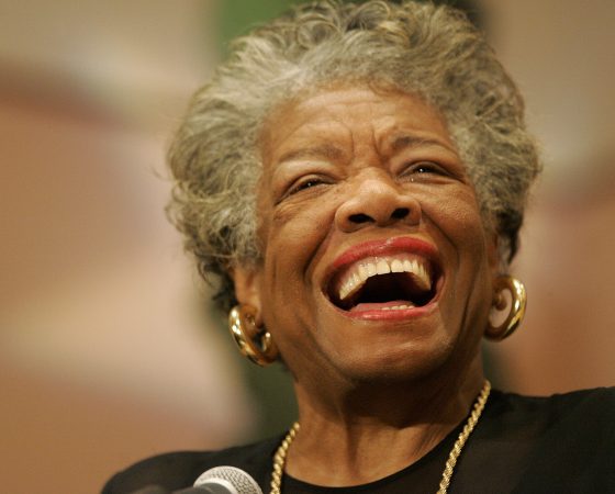 Poet and novelist Maya Angelou addresses the audience at the Sickle Cell Disease Association of America - Mobile Chapter 30th Anniversary Celebration program, Tuesday, Sept 12, 2006, in Mobile, Ala. (AP Photo/Press-Register, John David Mercer)